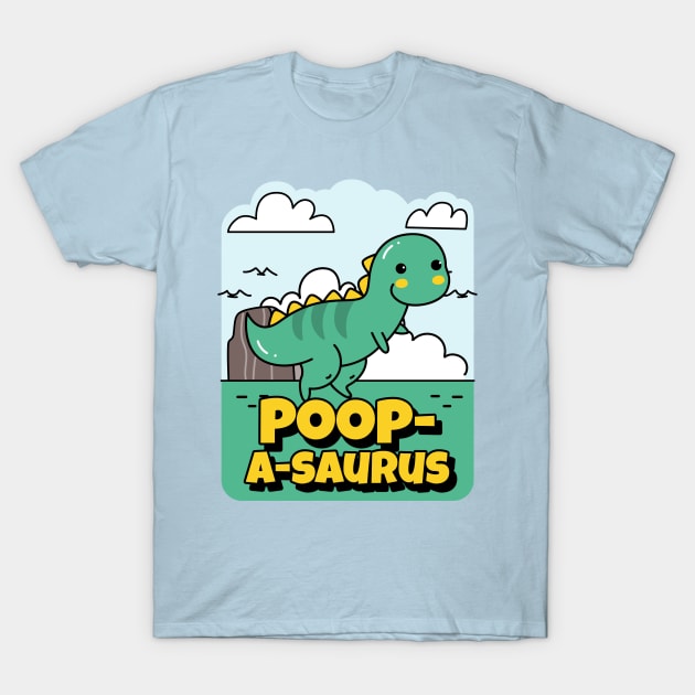 Poop-A-Saurus - Dinosaur T-Shirt by My Geeky Tees - T-Shirt Designs